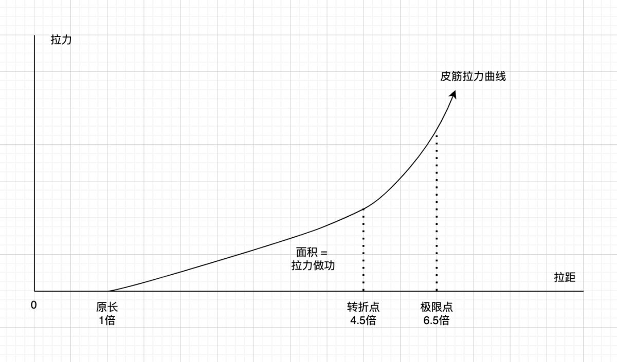 皮筋拉力曲线